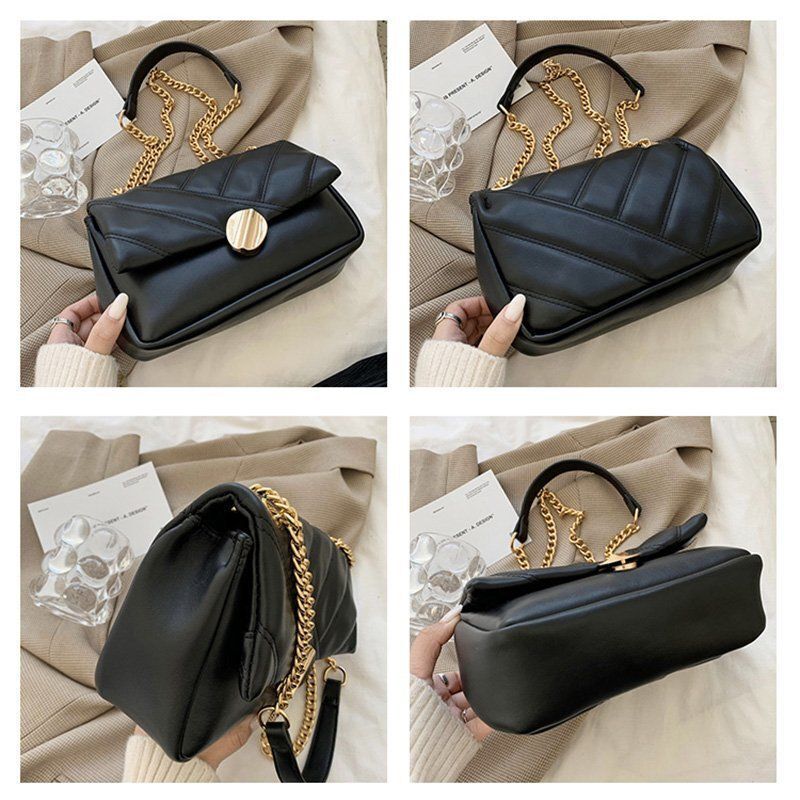 Luxury Crossbody Bags Soft Leather Shoulder Bag Fashion Chains Messenger Purse