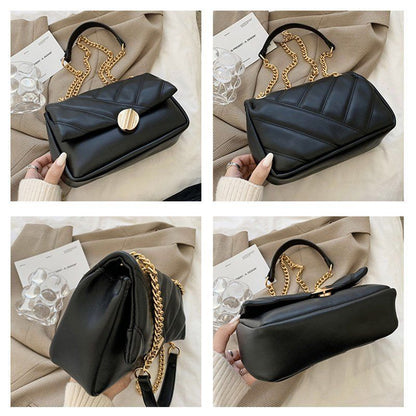 Luxury Crossbody Bags Soft Leather Shoulder Bag Fashion Chains Messenger Purse