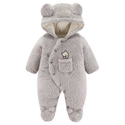 Infant Girl Overall Jumpsuit Spring Autumn Hooded Baby Months Newborn Clothes