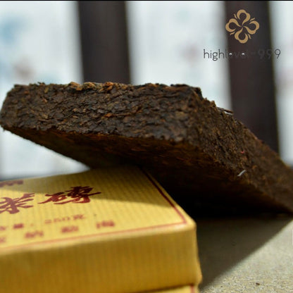 250g Aged Ripe Puer Tea Brick Yunnan Mountain Grown Rich Aged Tea Leaves