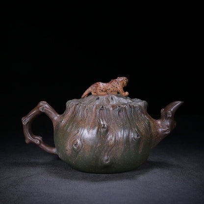 Chinese Yixing Zisha Clay Handmade Exquisite Teapot （灵豹 底款：汪寅仙）