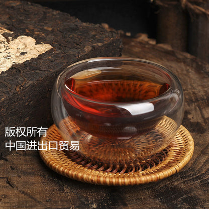 250g Ripe Pu Er Brick Oldest Pu‘er Tea Honey Sweet Dull-red Pu-erh Tea Black Tea