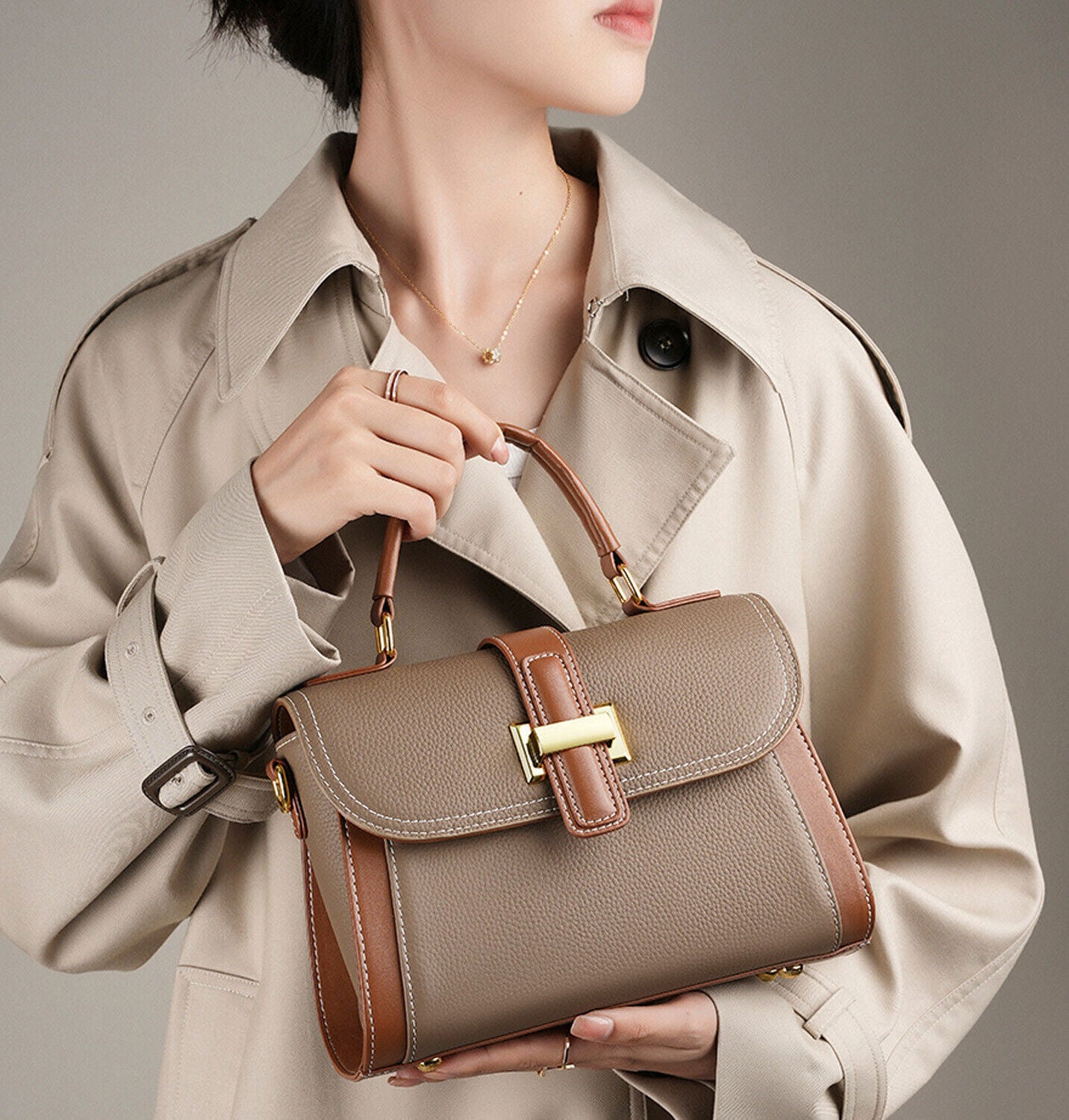 Luxury Handbag Genuine Leather Bag Crossbody Fashion Shoulder Purse For Women