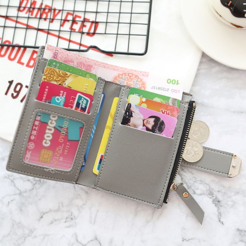 Wallets Small Leather Purse Ladies Card Bag Clutch Women Purse Money Clip Wallet