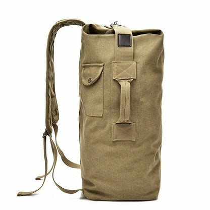 Canvas Backpacks Multi-functional Shoulder Bag Foldable Outdoor Large Rucksack