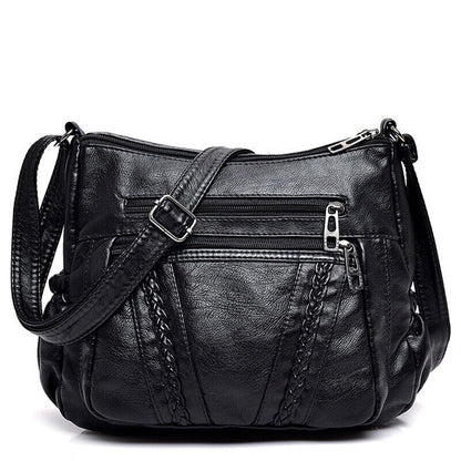 Women Crossbody Bag Pocketbooks Pu Leather Purse Handbag Multi Pocket Shoulder