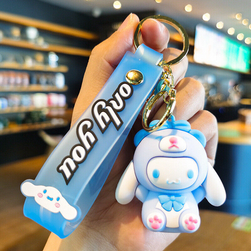 Cinnamoroll Hello Kitty Kuromi Cute Cartoon Anime Keychain Car Bag Pendant Gift