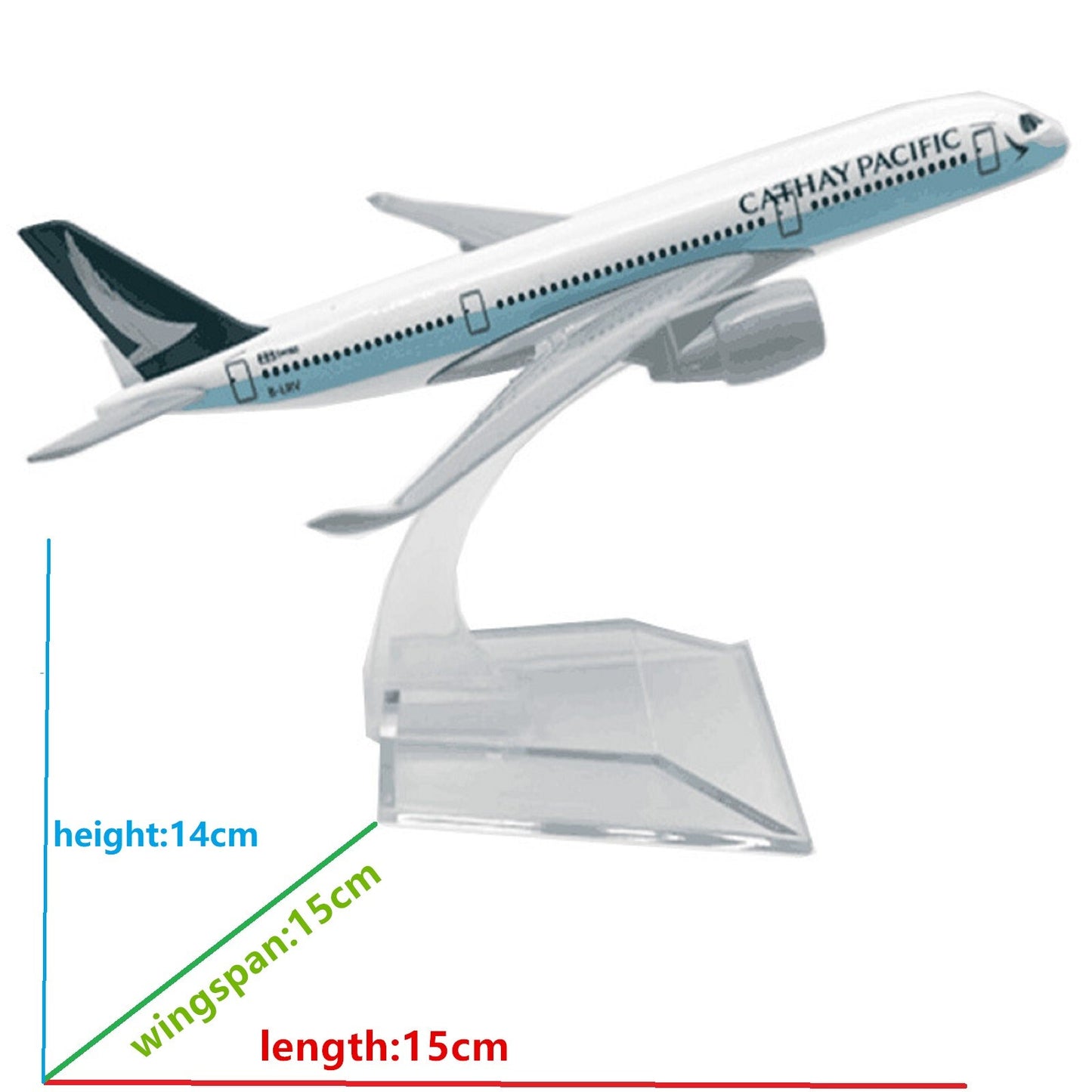 1:400 Aircraft Asia Cathay Pacific A350 Diecast Plane Model Souvenir Ornaments