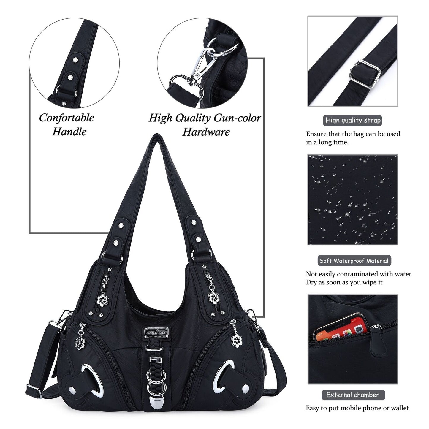39*13*30CM Bag Casual Crossbody Shoulder Handbag Fashion Tote Bag Polyester 1 PC