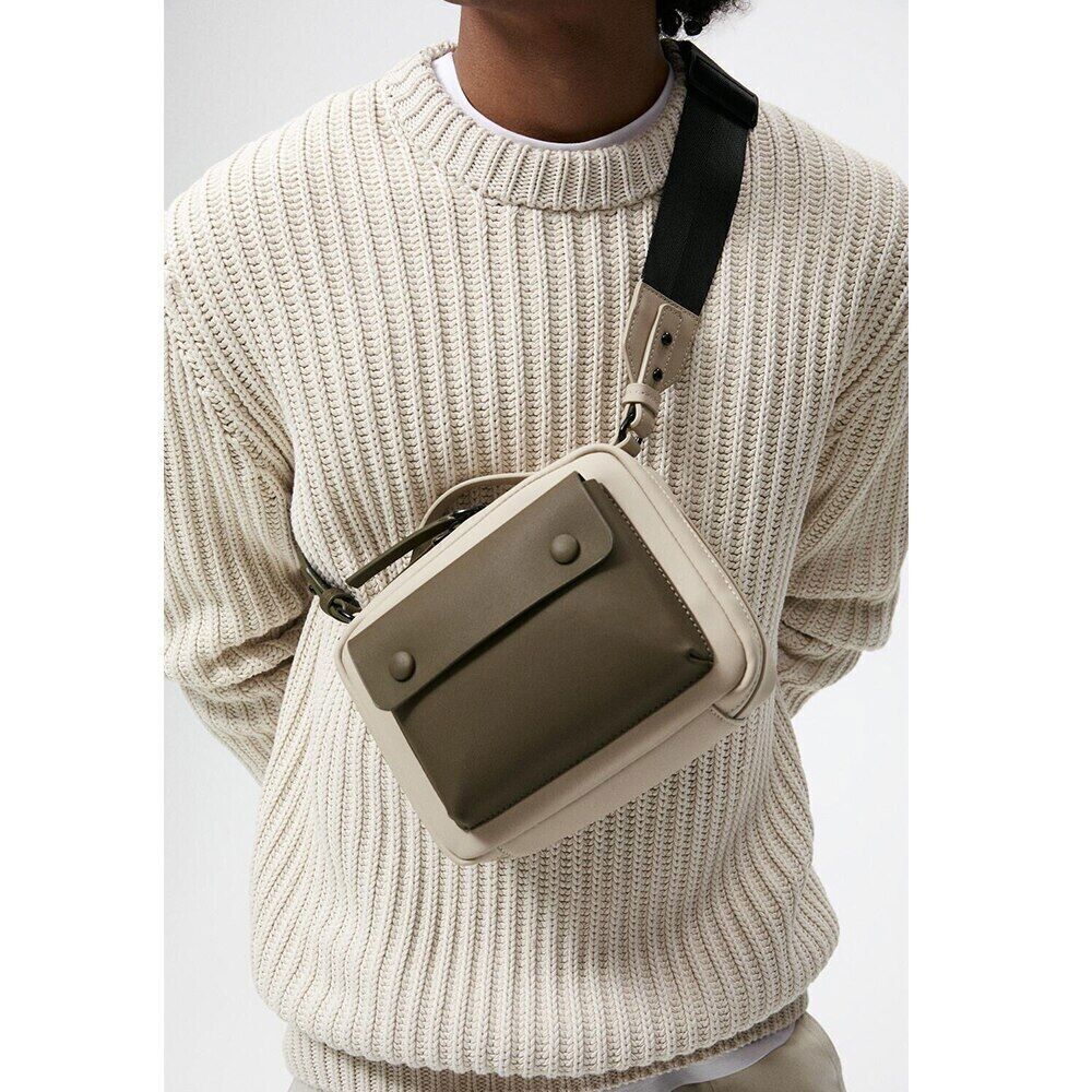 Bag Wide Shoulder Crossbody Bags Women Unisex Handbags Purses Square Tote