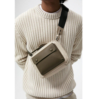 Bag Wide Shoulder Crossbody Bags Women Unisex Handbags Purses Square Tote