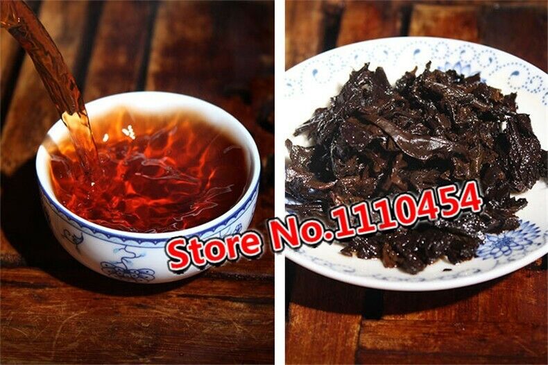 200g Yunnan Top Cooked Pu-Erh Tea Brick Certified Organic Ancient Tree Black Tea