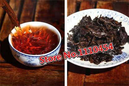 200g Yunnan Top Cooked Pu-Erh Tea Brick Certified Organic Ancient Tree Black Tea