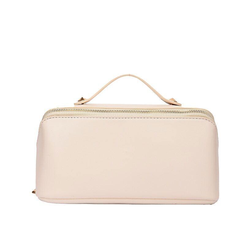 Womens Male Toiletry Bag Leather Cosmetic Bag Wash Bag Make Up Bags Travel
