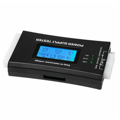 LCD Digital Power Tester LCD PC Computer 20/24 Pin 4 PSU ATX BTX ITX SATA HDD