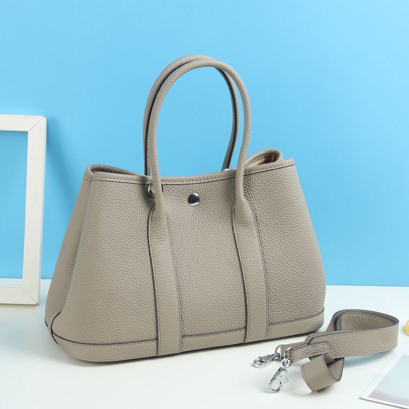 Genuine Leather Handbag Cow Leather Designer Tote Bag Shoulder Bag Shawl Strap
