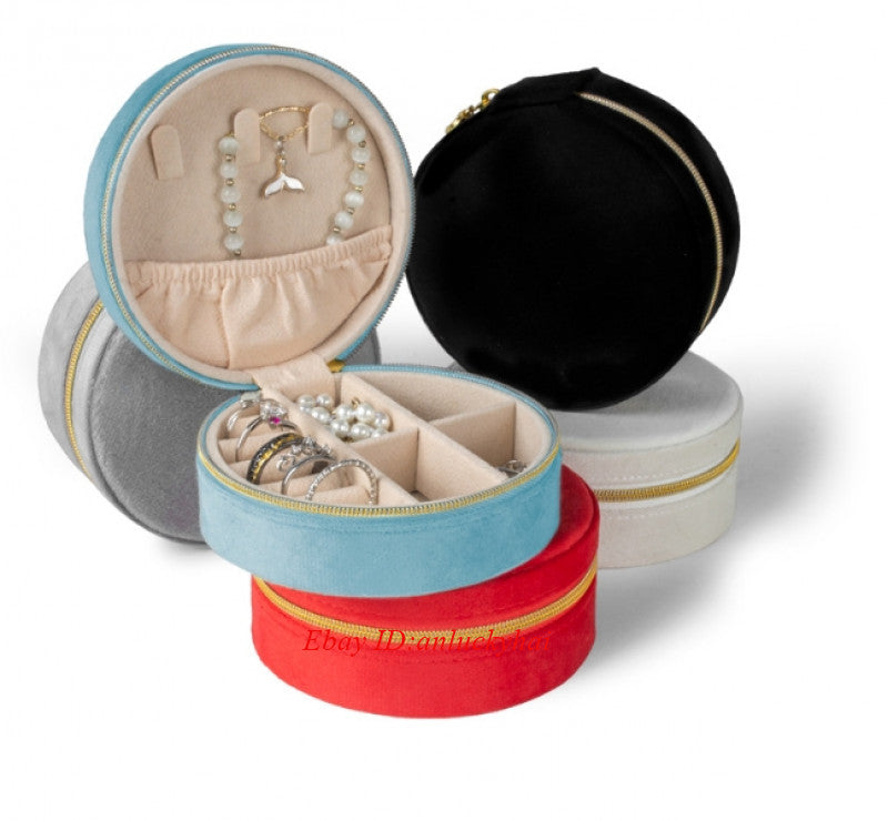 Portable Storage Organizer Zipper Jewelry Box Travel Jewelry Bag Storage Box