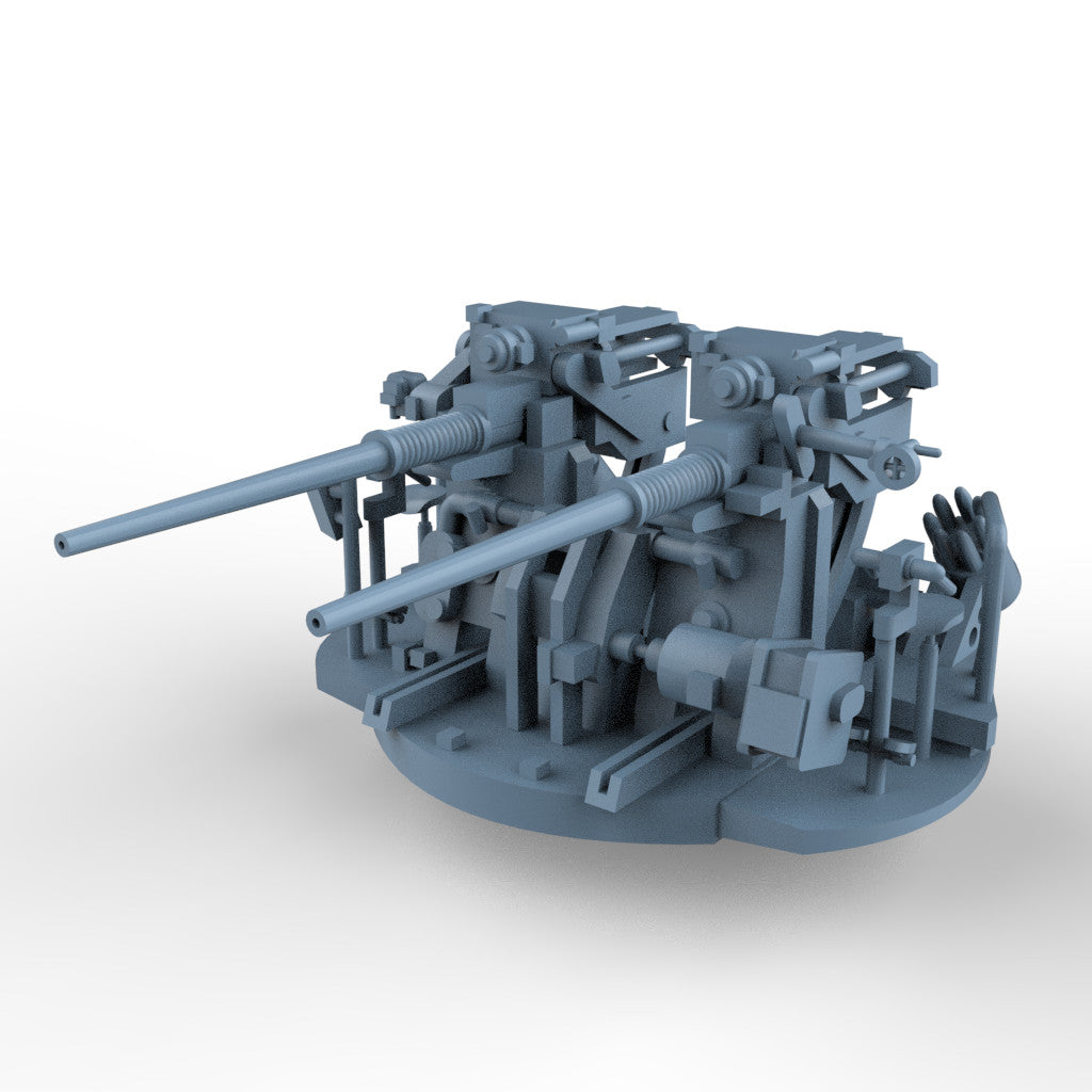 LYCG350392 1/350 Model Upgrade Parts Twin Mount 76/50 Mk33 Gun 4 PCS