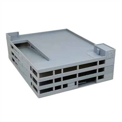 HO Scale 1:160 Morden Parking Lot Building Scenes Model Assembled Toy Props Gift