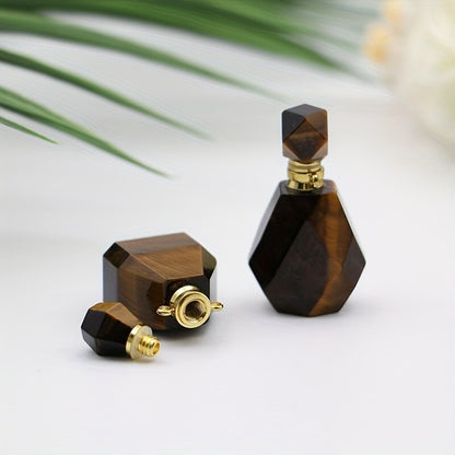 1pc Natural Crystal Perfume Bottle DIY Fashion Exquisite Pink Tiger's Eye