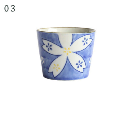 Japanese Style Ceramic Tableware Straight Cup Porcelain Tea Cup Sake Mug GIft