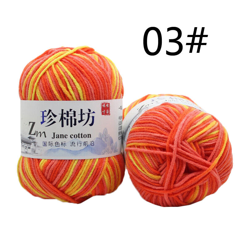Hot Sale 50g Soft Crochet Yarn DIY Hand Milk Baby Cotton Knitting Wool Yarn