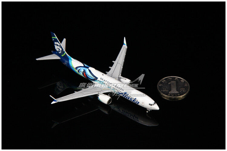 1:400 GeminiJets Alaska BOEING B737 MAX 9 Airplane Diecast Plane Aircraft Model