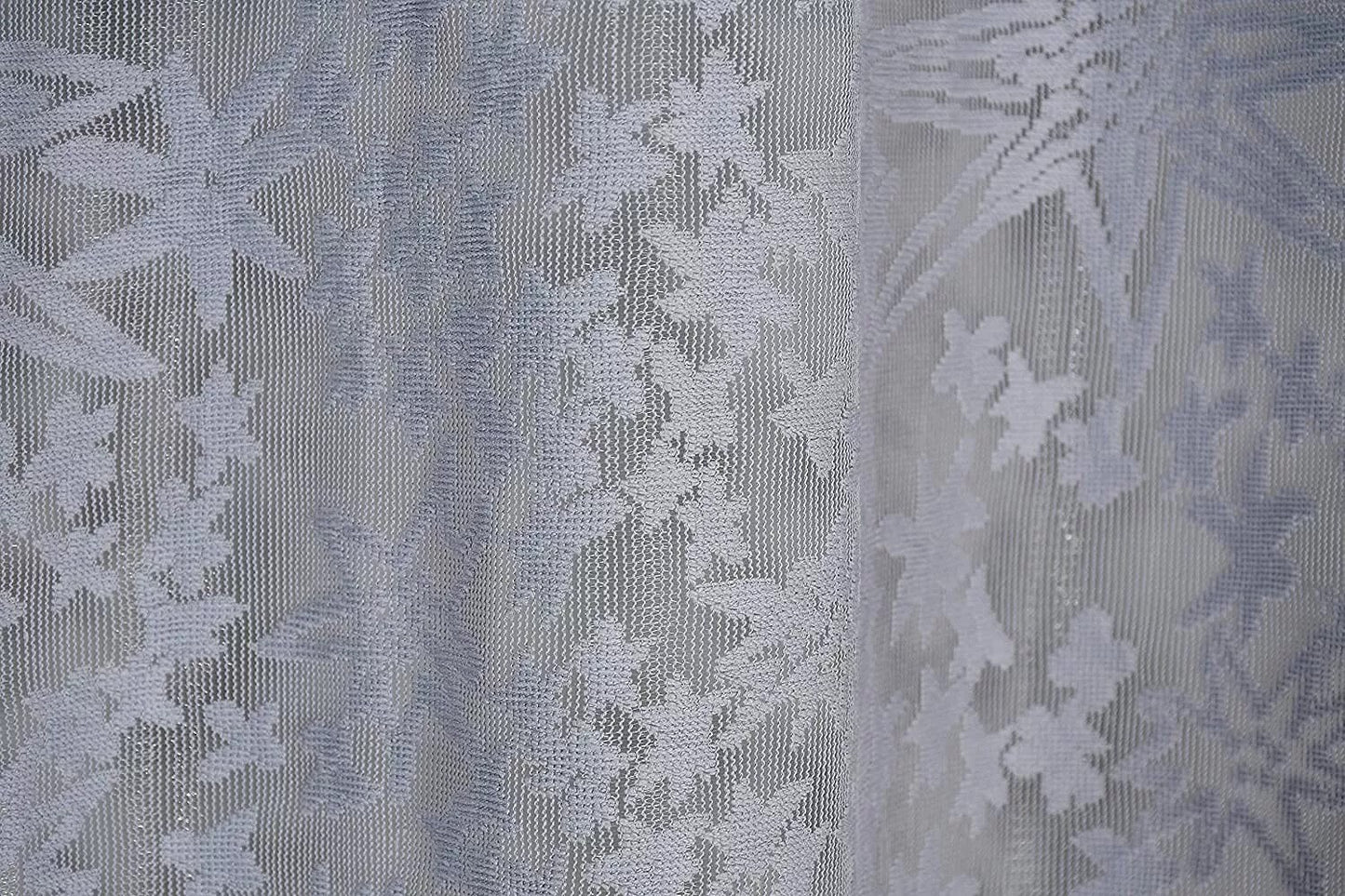 New 2 Piece Window Curtain Set - 5 feet Grey