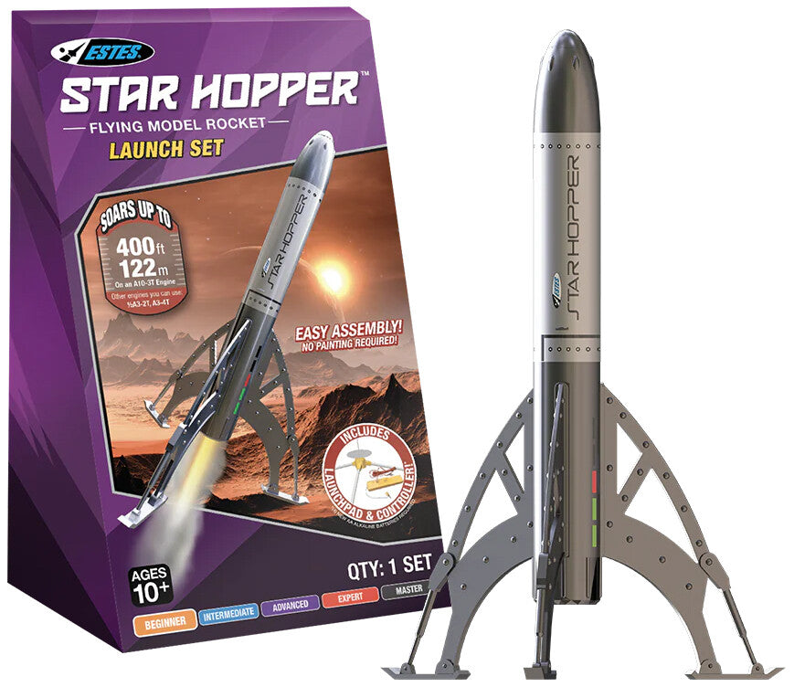 Estes Star Hopper - Beginner Model Rocket Launch Set w/ Launch Pad & Controller