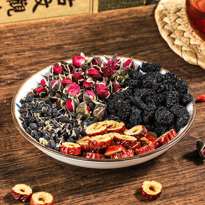 100g Rosa Roxburghii Black Goji Berry Mulberry Lemon Slice Combination Tea
