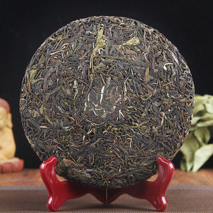 357g Icelandic Raw Tea Cake Spring Tea Pure Sweet Mengku Pu'er Seven Seed Cake