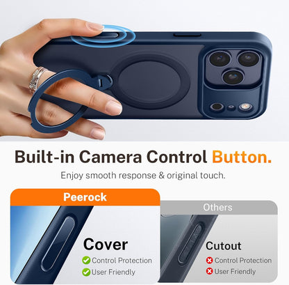 For Iphone 17 Pro Case: with 360° Spin Magnetic Stand, Camera Control Button, Fi