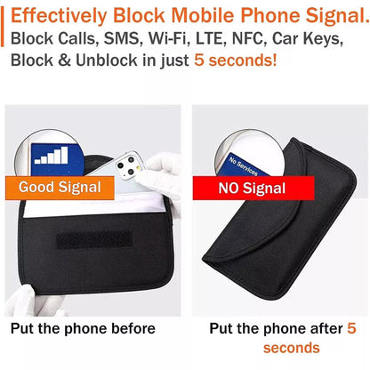 3 Pack Faraday Bag Cell Phone Wallet Blocker Radiation Signal Shielding Case New