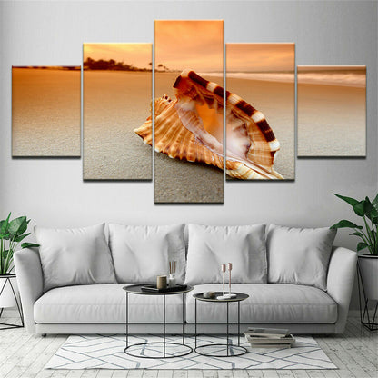 Wall Art Canvas Painting Seascape Shell Home Decor Picture Modern No Framed
