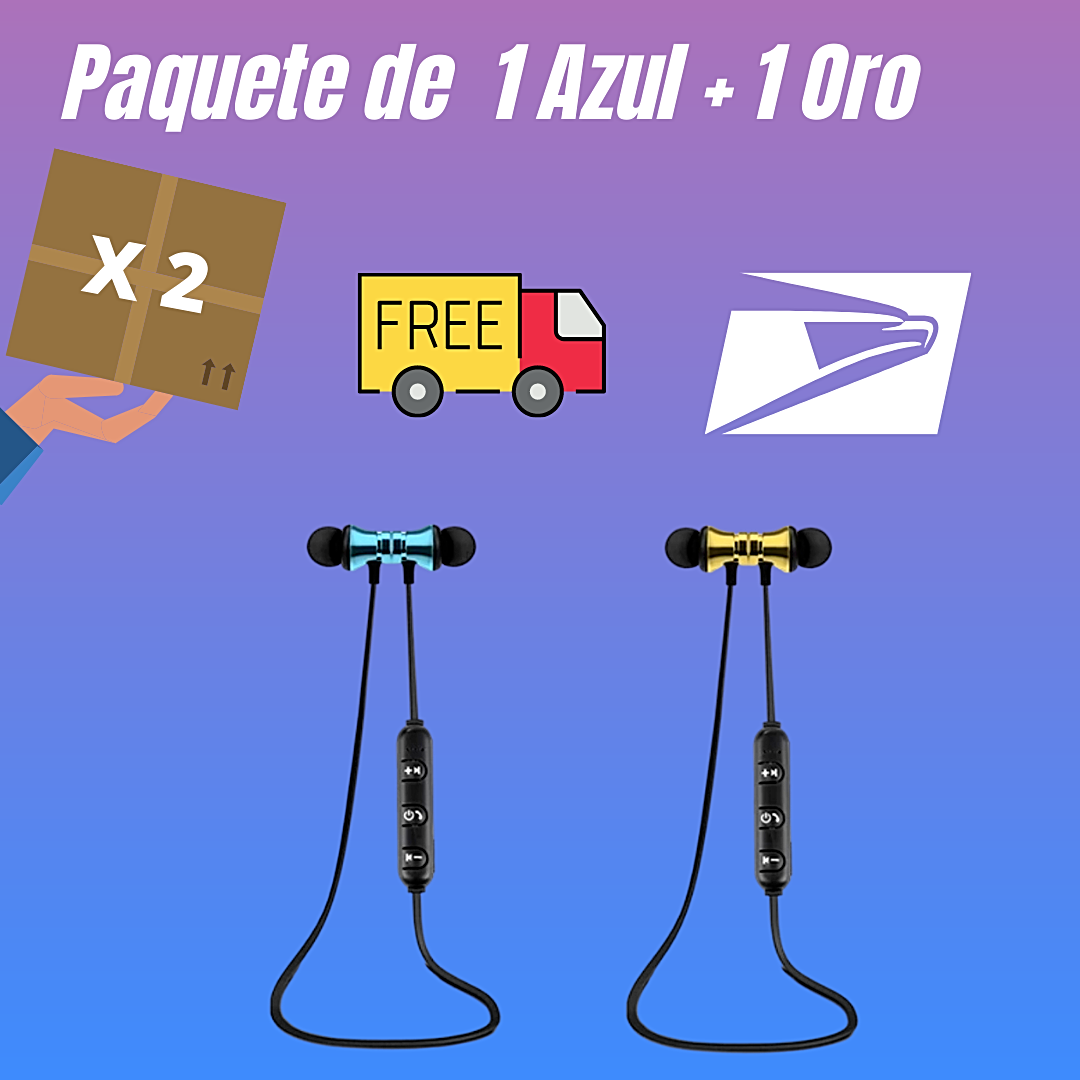 2 X Bluetooth Audifonos Inalambricos Magneticos Auriculares para Telefonos Cell