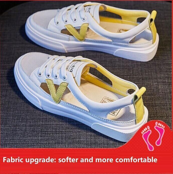 Leather Bag Head Sports Sandals Women's Outer Wear Summer White Shoes Woman