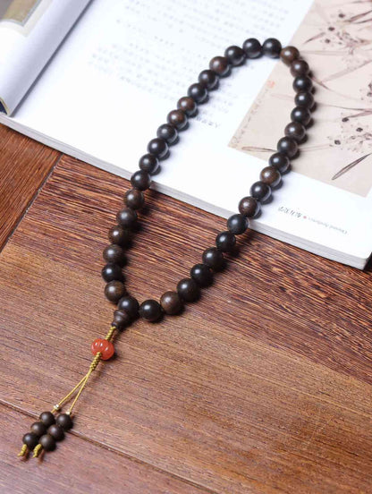 10mm Chinese Natural Eaglewood Handmade Exquisite Bracelets 31328