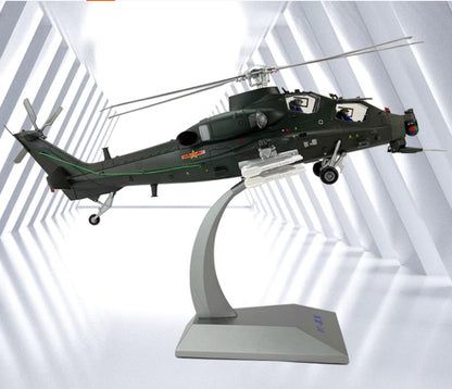 1:30 51CM China WZ-10 Armed Helicopter Airplane Diecast Military Aircraft Model