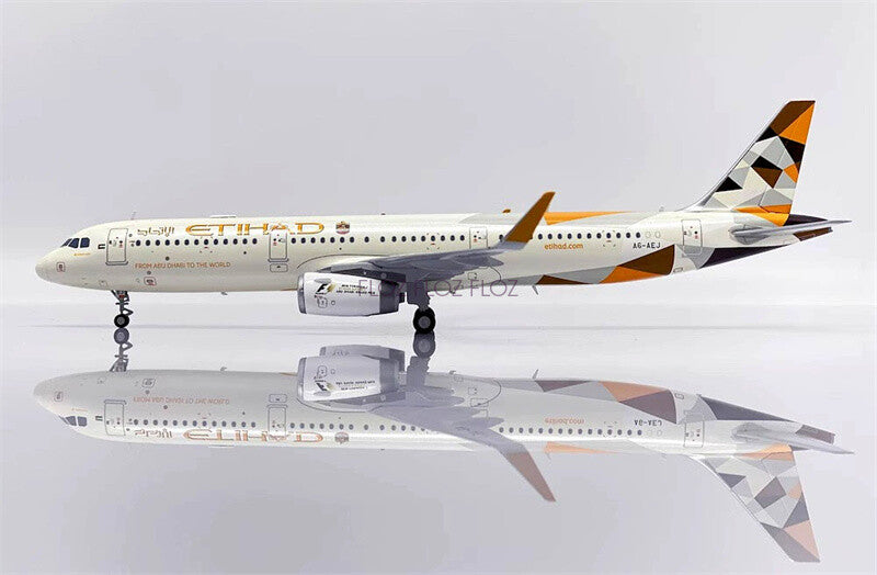 JC Wings Etihad AIRWAYS for Airbus A321 A6-AEJ 1:200 Aircraft Pre-built Model