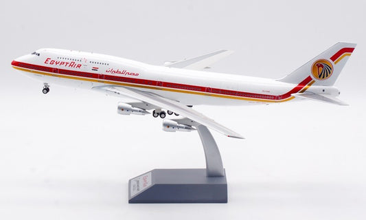 1:200 35CM InFlight EGYPTAIR BOEING 747-300 Passenger Airplane Diecast Model