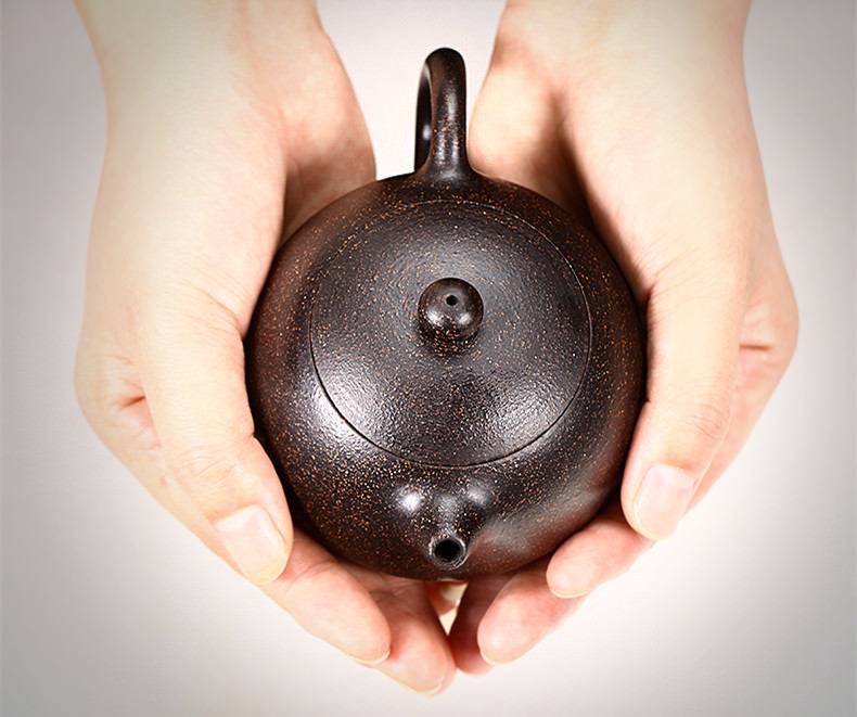 200ml Chinese Yixing Purple Clay Ball Infuser Teapot Kung Fu Tea Xishi Pot