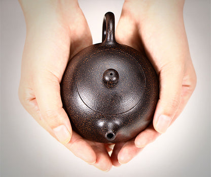 200ml Chinese Yixing Purple Clay Ball Infuser Teapot Kung Fu Tea Xishi Pot