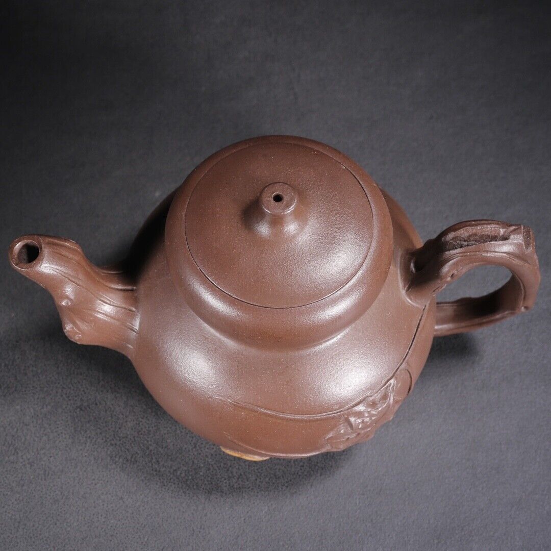 Vintage Chinese Yixing Purple Clay Teapot Zisha Ceremony Exquisite Gourd Teaware