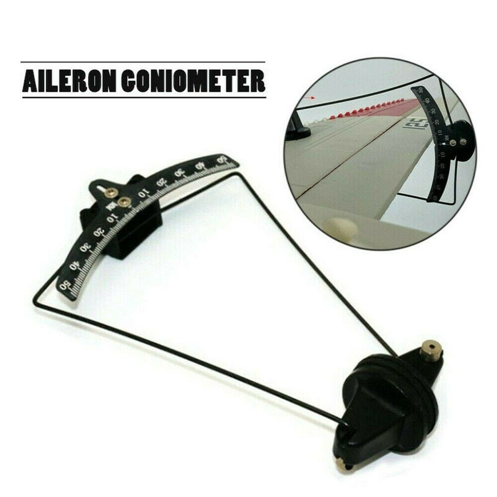 Aluminum+Plastic Aileron Angle Meter Airplane Measure Tool 0-50° RC Fixed Tool