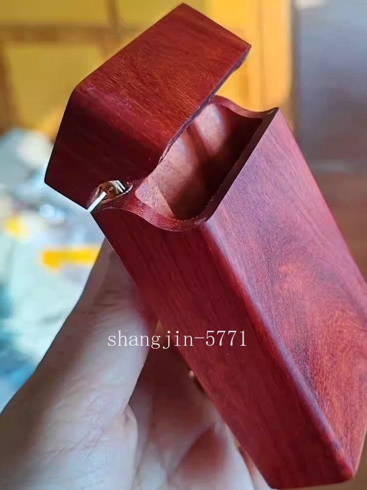 New Rosewood Cigarette Case Protection Box Wooden Handmade Pack Holder Gift