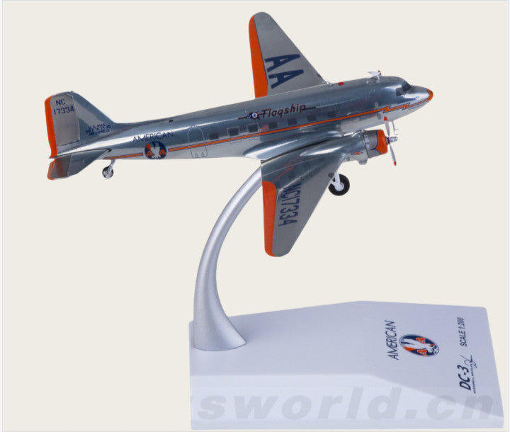 1:200 JC Wings American Airlines Plane DC-3 Diecast Aircraft Model