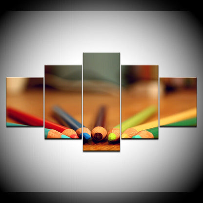 5 P HD Print Wall Art Painting Several Colors Pencil Poster Picture No Framed