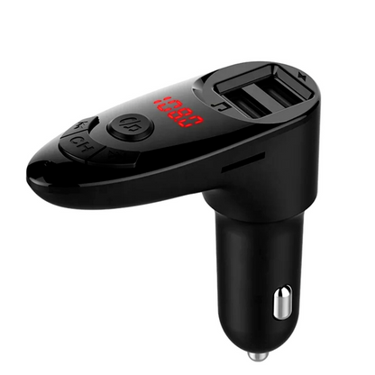 Adaptador Receptor de Audio Bluetooth Cargador Rapido Manos Libres para Coche