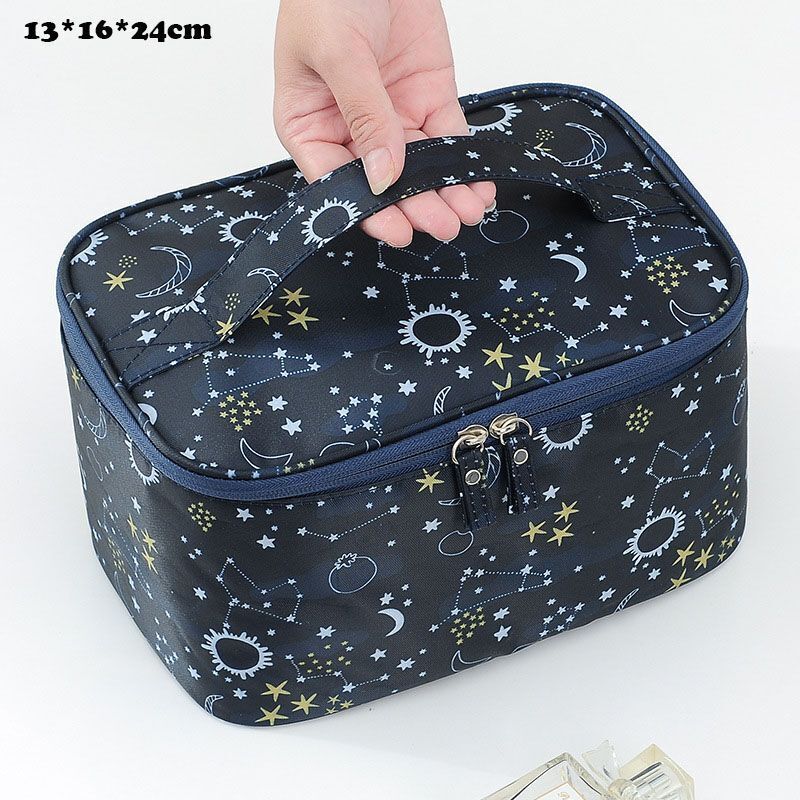 Big Cosmetic Bag Travel Outdoor Storage Pouch Waterproof Makeup Case 24*16*14 CM