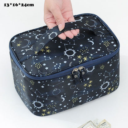 Big Cosmetic Bag Travel Outdoor Storage Pouch Waterproof Makeup Case 24*16*14 CM